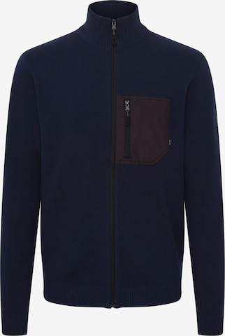 INDICODE JEANS Knit Cardigan in Blue: front