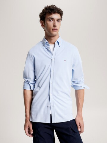 TOMMY HILFIGER Slim fit Button Up Shirt in Blue: front