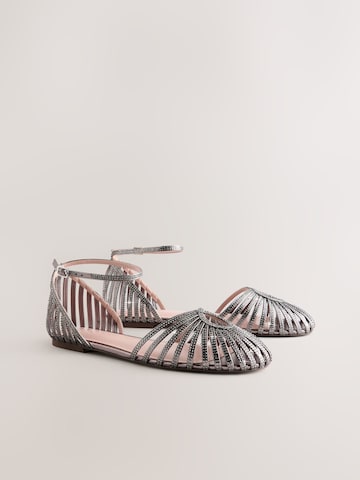 Ballerina con cinturino 'Forever Comfort®' di Next in argento