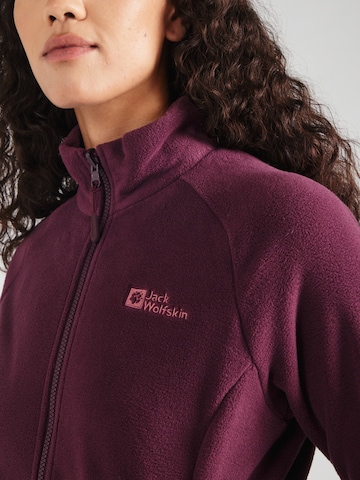 JACK WOLFSKIN Funktionsfleecejacke 'MOONRISE' in Lila