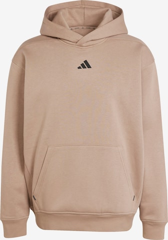 Hanorac sport de la ADIDAS PERFORMANCE pe bej: față