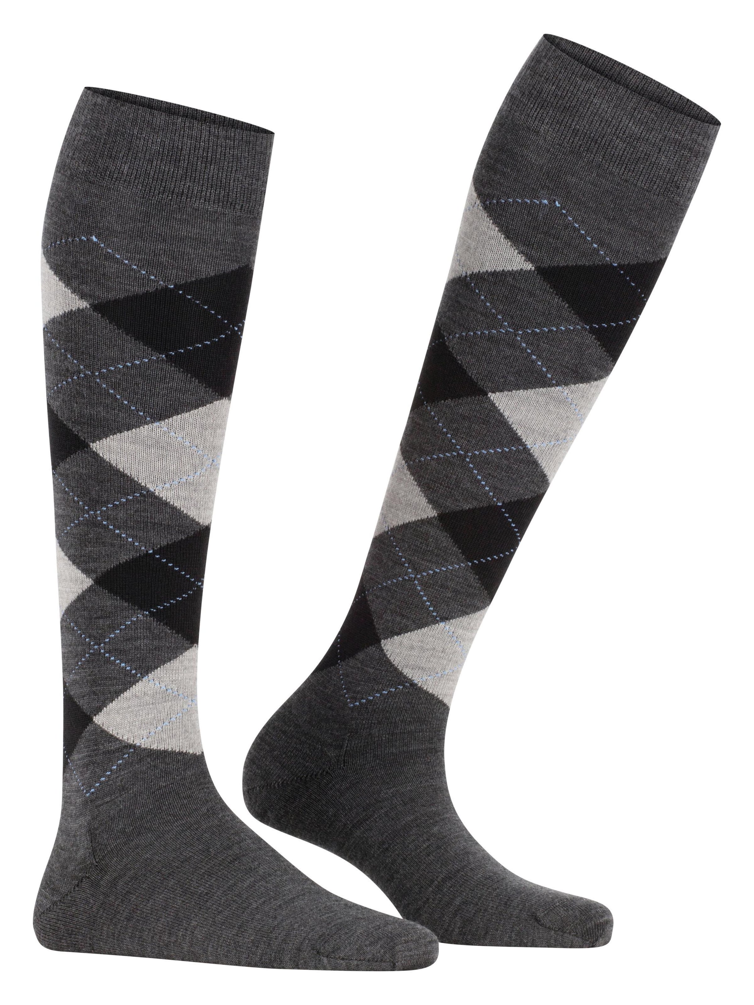 BURLINGTON Overknee Strümpfe 'Marylebone'‌‌‌‌ in Grau