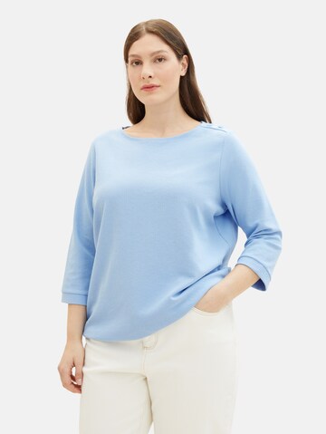 Tom Tailor Women + Shirt in Blauw