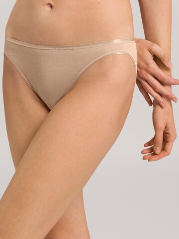 Hanro - Cueca ' Cotton Seamless ' em bege: frente