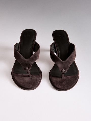 Tongs The Set en marron