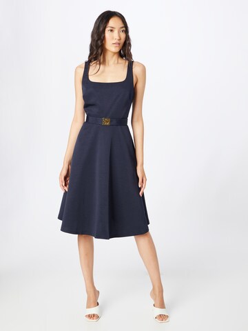 Robe de cocktail 'HARNANY' Lauren Ralph Lauren en bleu : devant