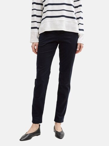 TOM TAILOR Slim fit Chino trousers in Blue: front