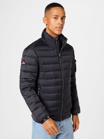 Superdry Übergangsjacke 'Fuji' in Schwarz: predná strana