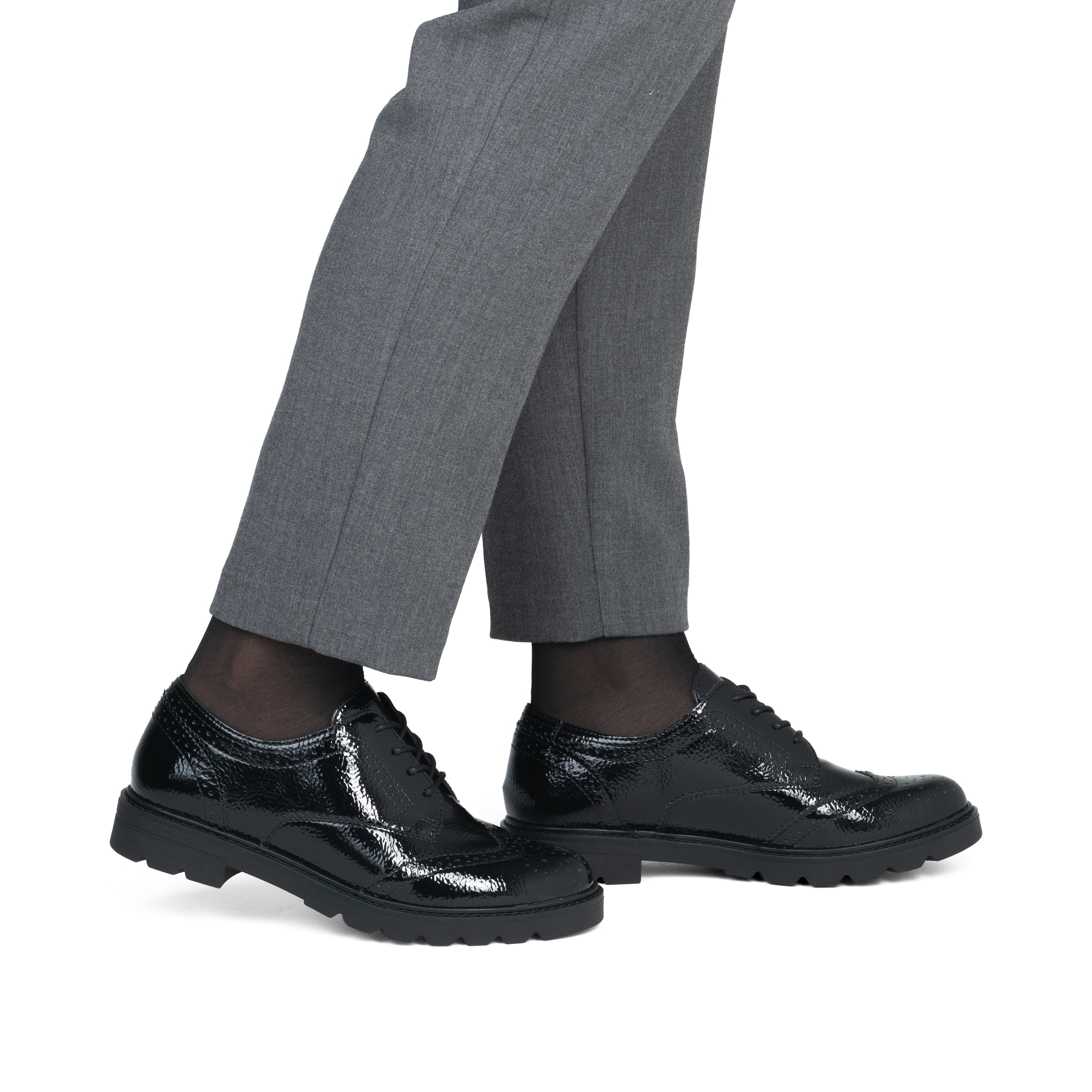 Chaussure à lacets REMONTE en noir : devant