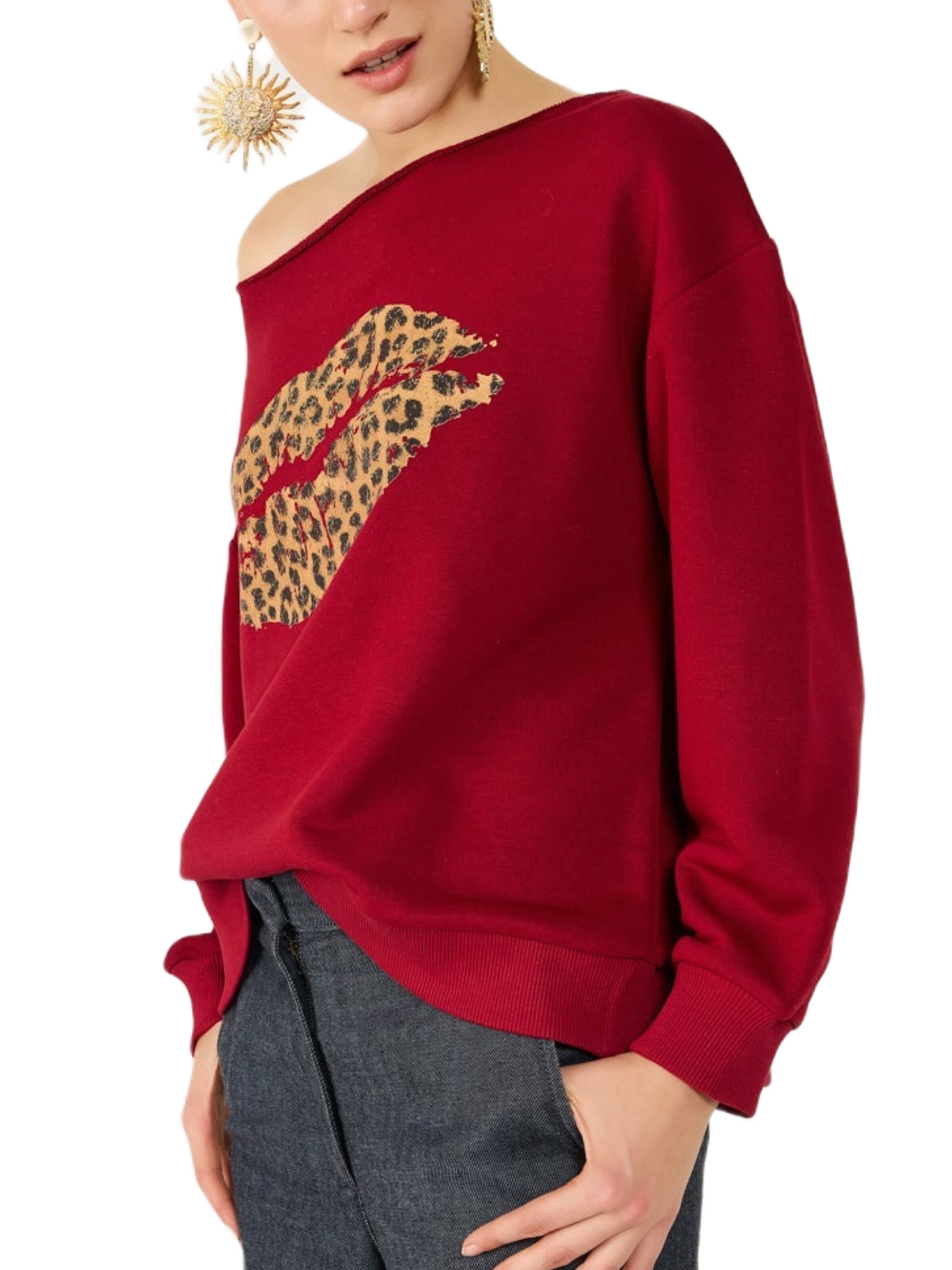 No Matter What Sweatshirt in Rot