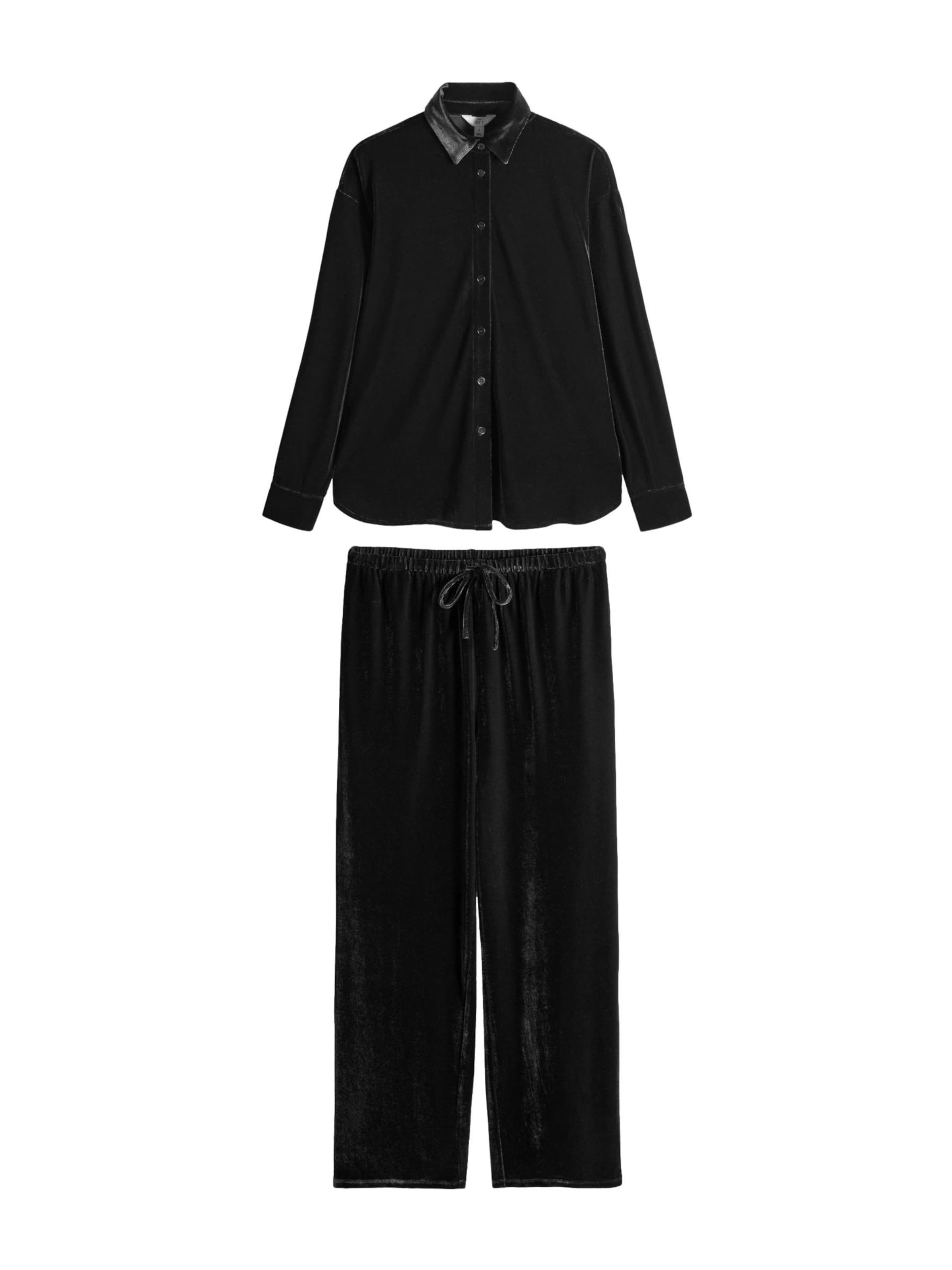 The Set Byxdräkt i svart: framsida