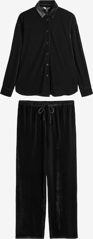 juoda The Set Moteriškas kostiumėlis su kelnėmis: priekis