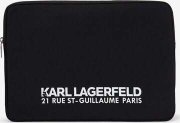 Sac d’ordinateur portable Karl Lagerfeld en noir : devant