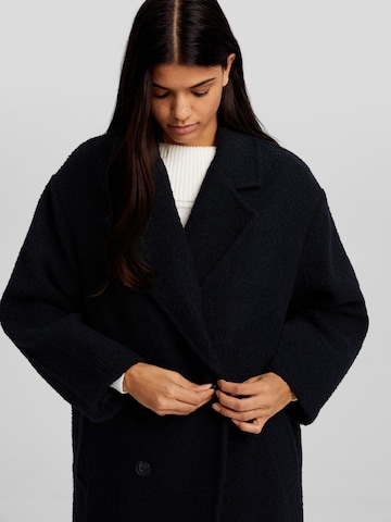 Bershka Between-Seasons Coat in Blue