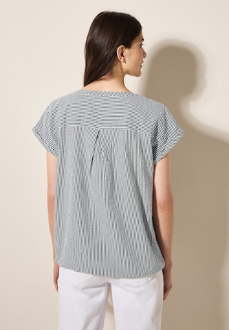 CECIL Blouse 'Seersucker' in Blue