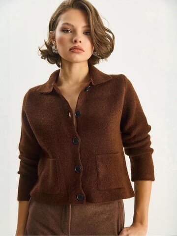 Bianco Lucci Strickjacke in Braun