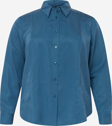 Calvin Klein Curve Blouse in Blue: front