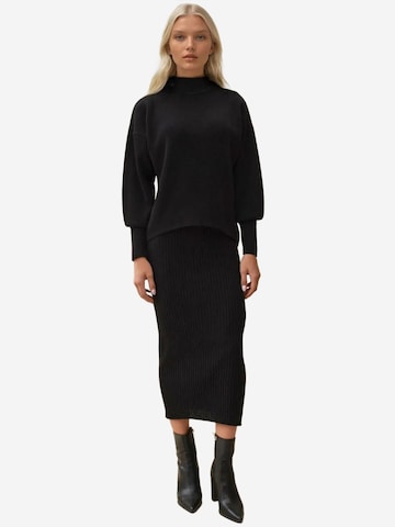 Hiccup - Vestido de malha em preto: frente