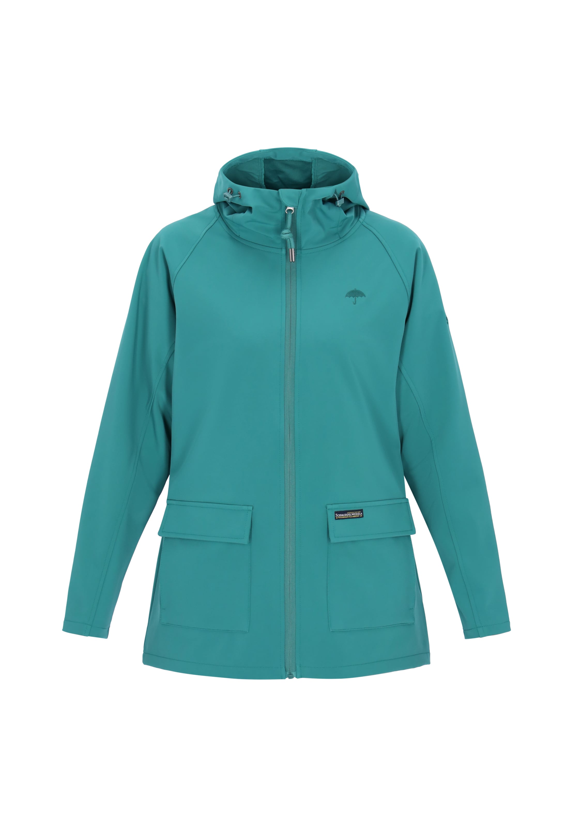 Schmuddelwedda Functionele jas in Blauw: voorkant