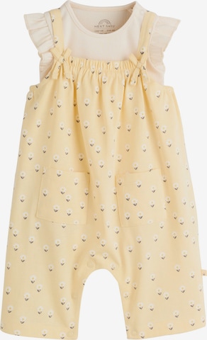 Next Set: Latzhose und Body in Beige: Vorderseite