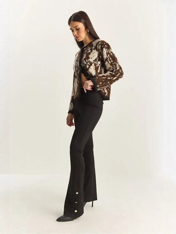 Flared Leggings di Bianco Lucci in nero