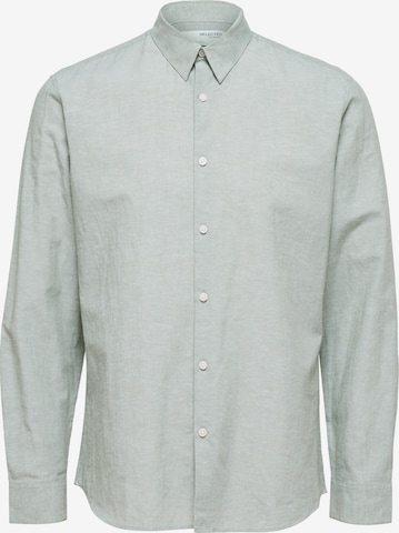 Chemise SELECTED HOMME en vert : devant