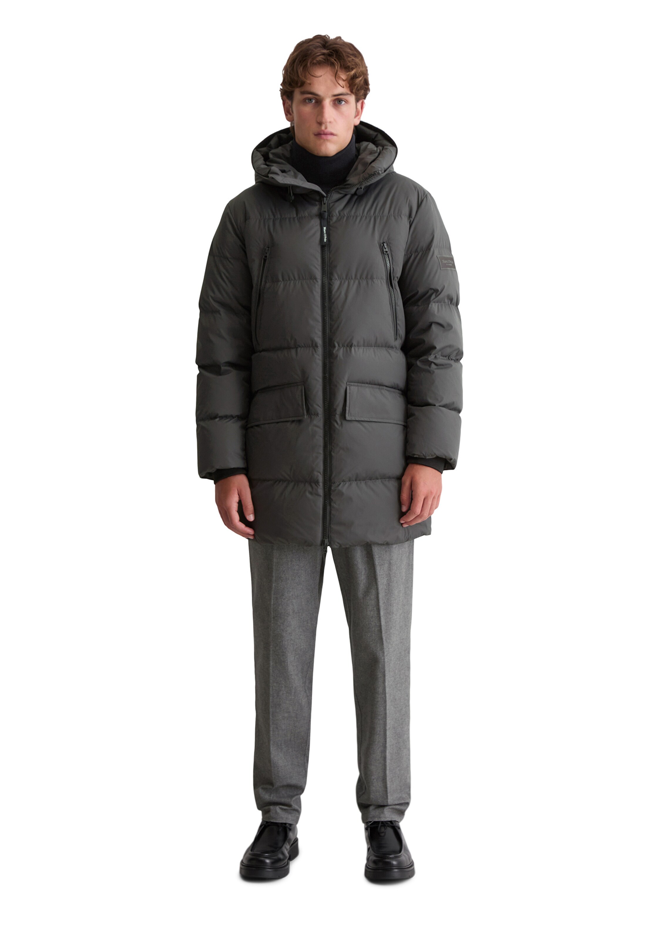 Marc O'Polo Зимнее пальто в Серый