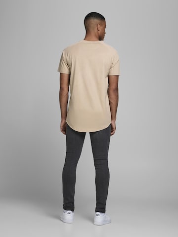 JACK & JONES Regularny krój Koszulka w kolorze beżowy