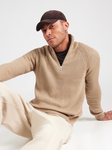Pulover de la JACK & JONES pe bej: față
