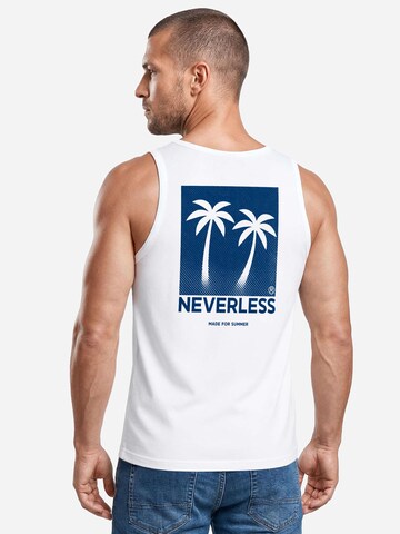 Neverless Shirt 'Palmen'‌‌‌ in Weiß
