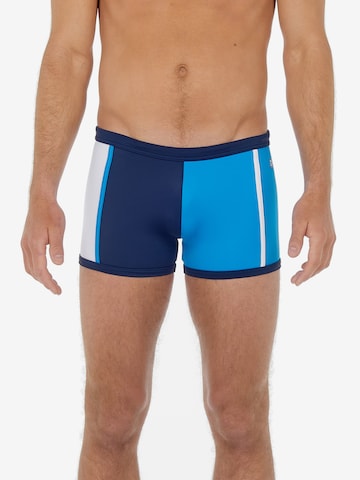 HOM Swim Trunks in Blue: front