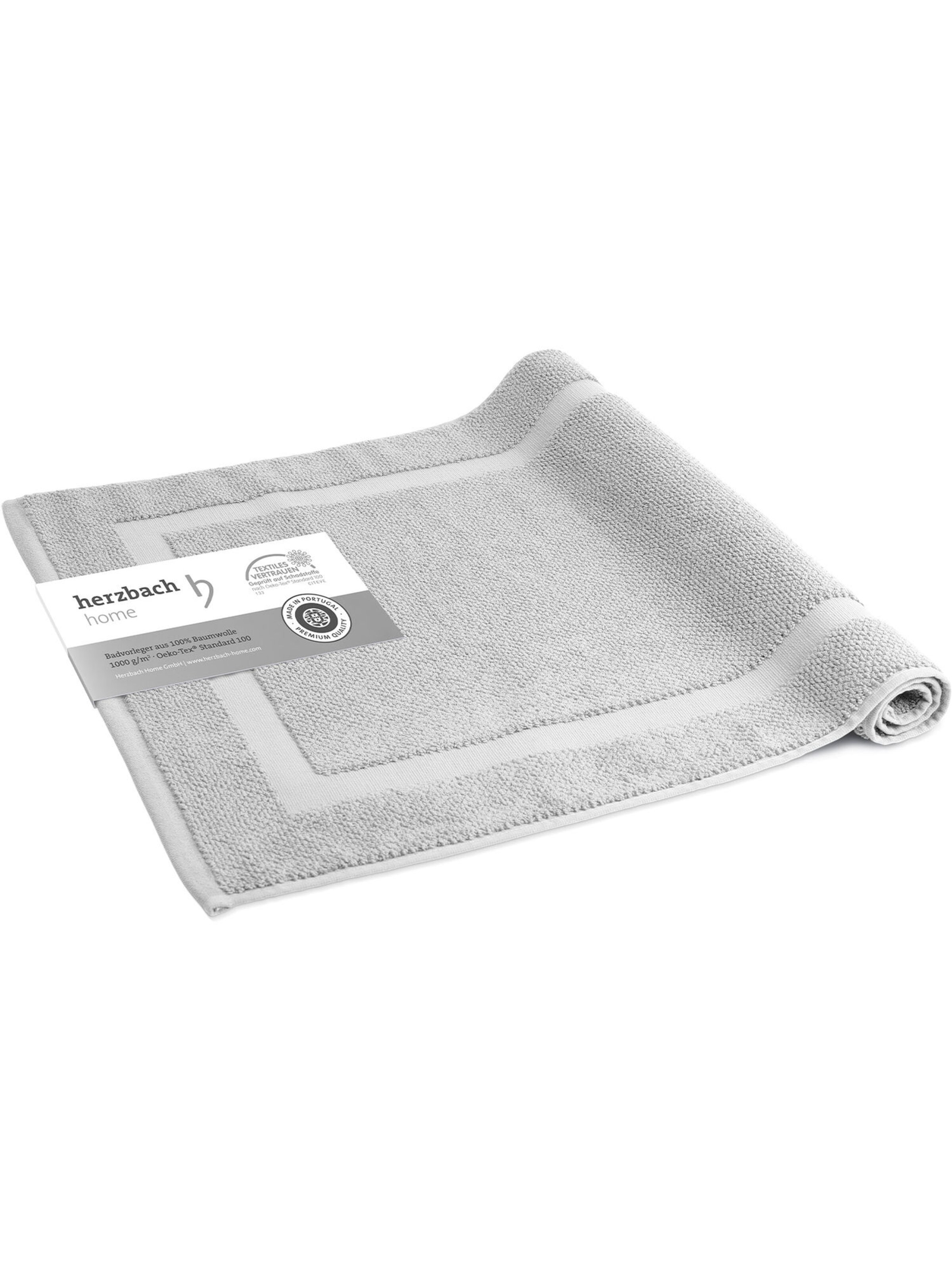 Tapis de bain 'Spa' Herzbach home en argent : devant