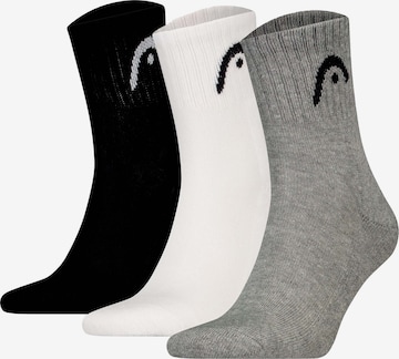 Chaussettes de sport HEAD en gris : devant