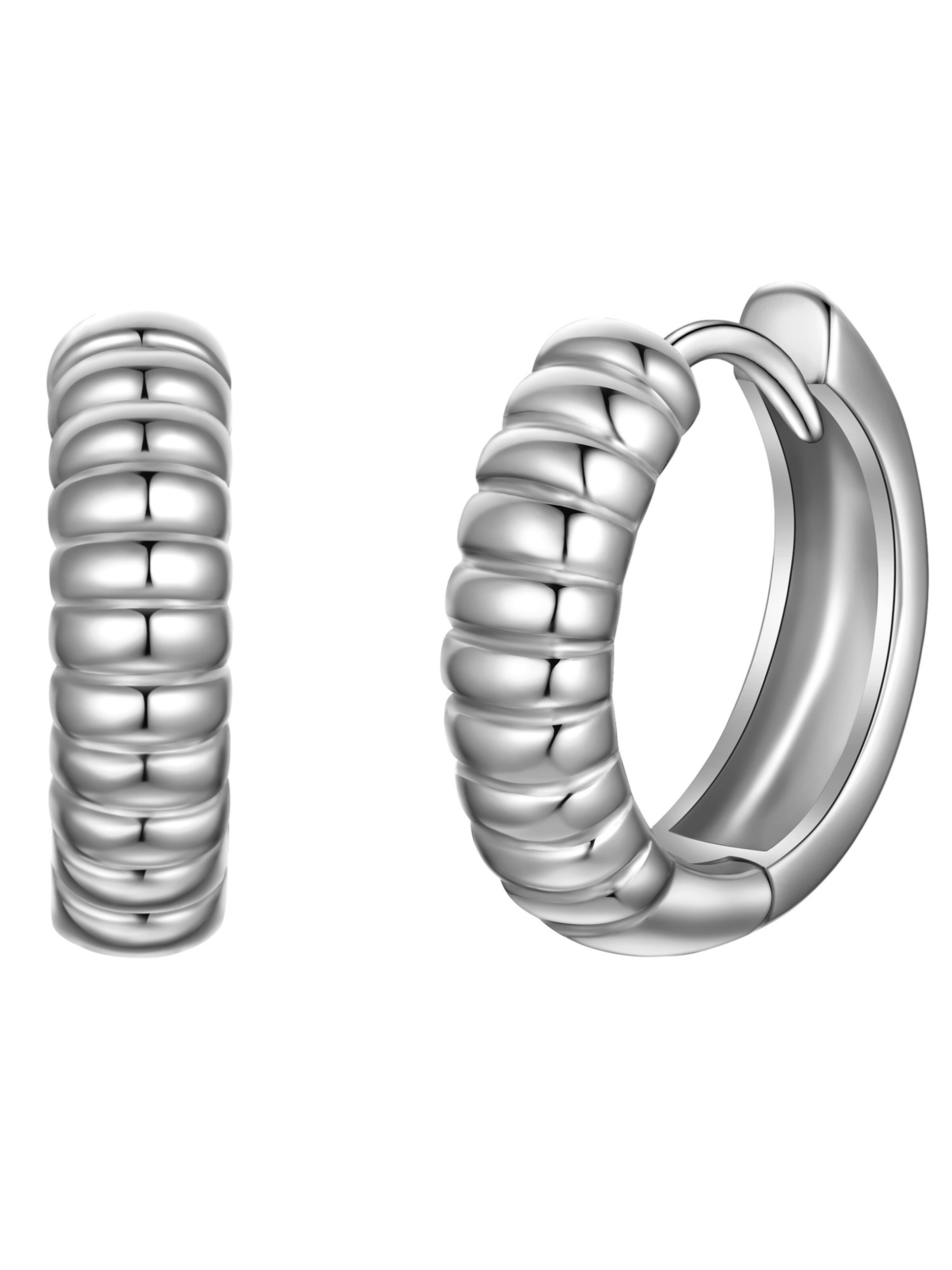 Boucles d'oreilles Rafaela Donata en argent : devant