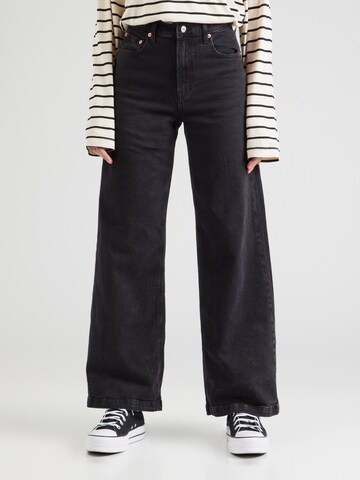 GAP Wide leg Jeans 'STRIDE SAVILLE' in Zwart: voorkant