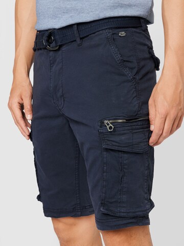 Petrol Industries Regular Cargo Pants in Blue