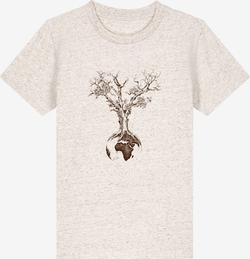 Life-Tree Shirt 'Weltenbaum' in White: front
