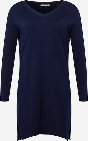 ONLY Carmakoma Knitted dress 'IBI' in Blue: front