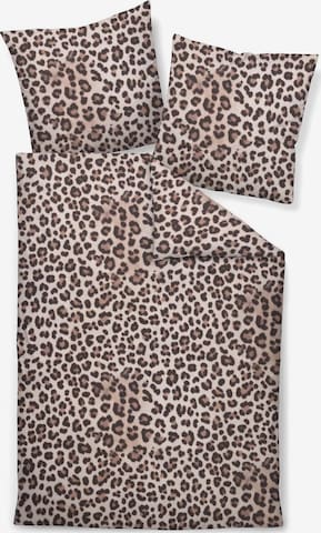 Housse de couette JANINE en marron : devant