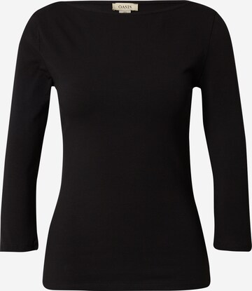 Oasis T-shirt i svart: framsida