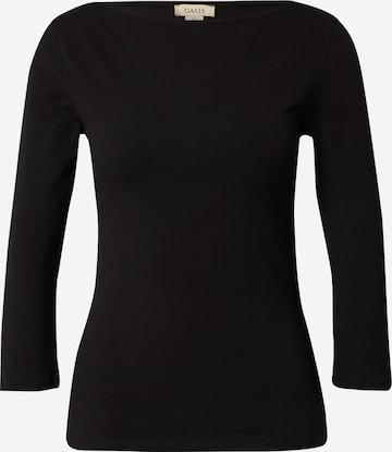 Oasis T-shirt i svart: framsida