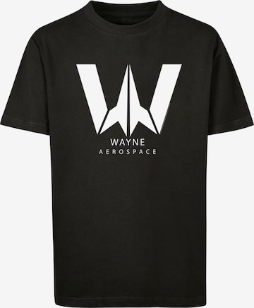 T-Shirt 'DC Comics Justice League Movie Wayne Aerospace' F4NT4STIC en noir : devant