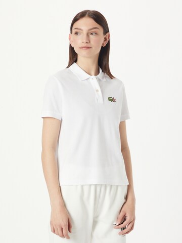 LACOSTE - Camiseta en blanco: frente