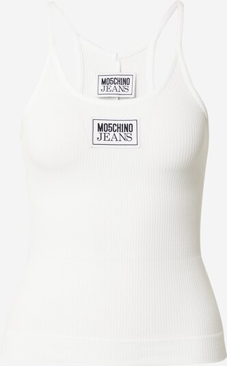 Moschino Jeans Top em preto / branco, Vista do produto