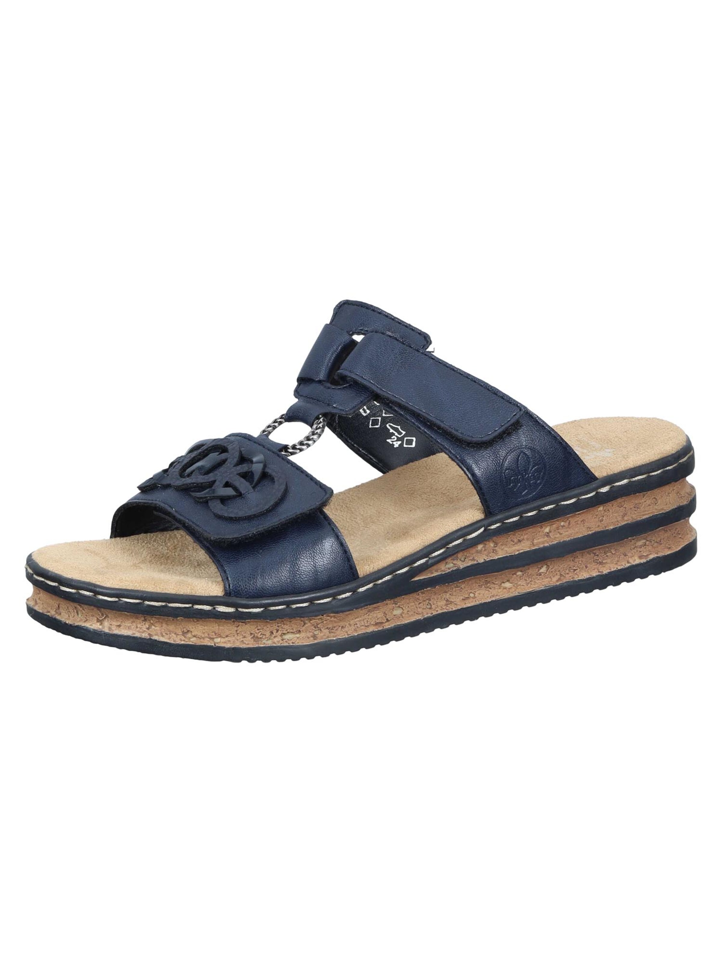 Rieker Mule 'Open Teen' in Blue: front