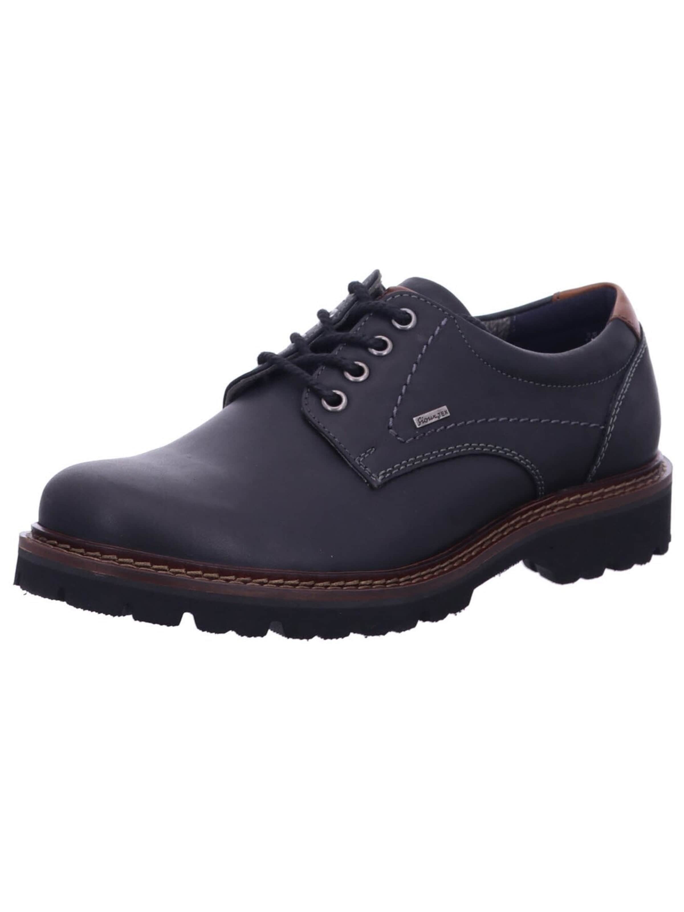 SIOUX - Zapatos con cordón 'Schnürschuh Herren 383 50 Echtleder in schwarz' en negro: frente