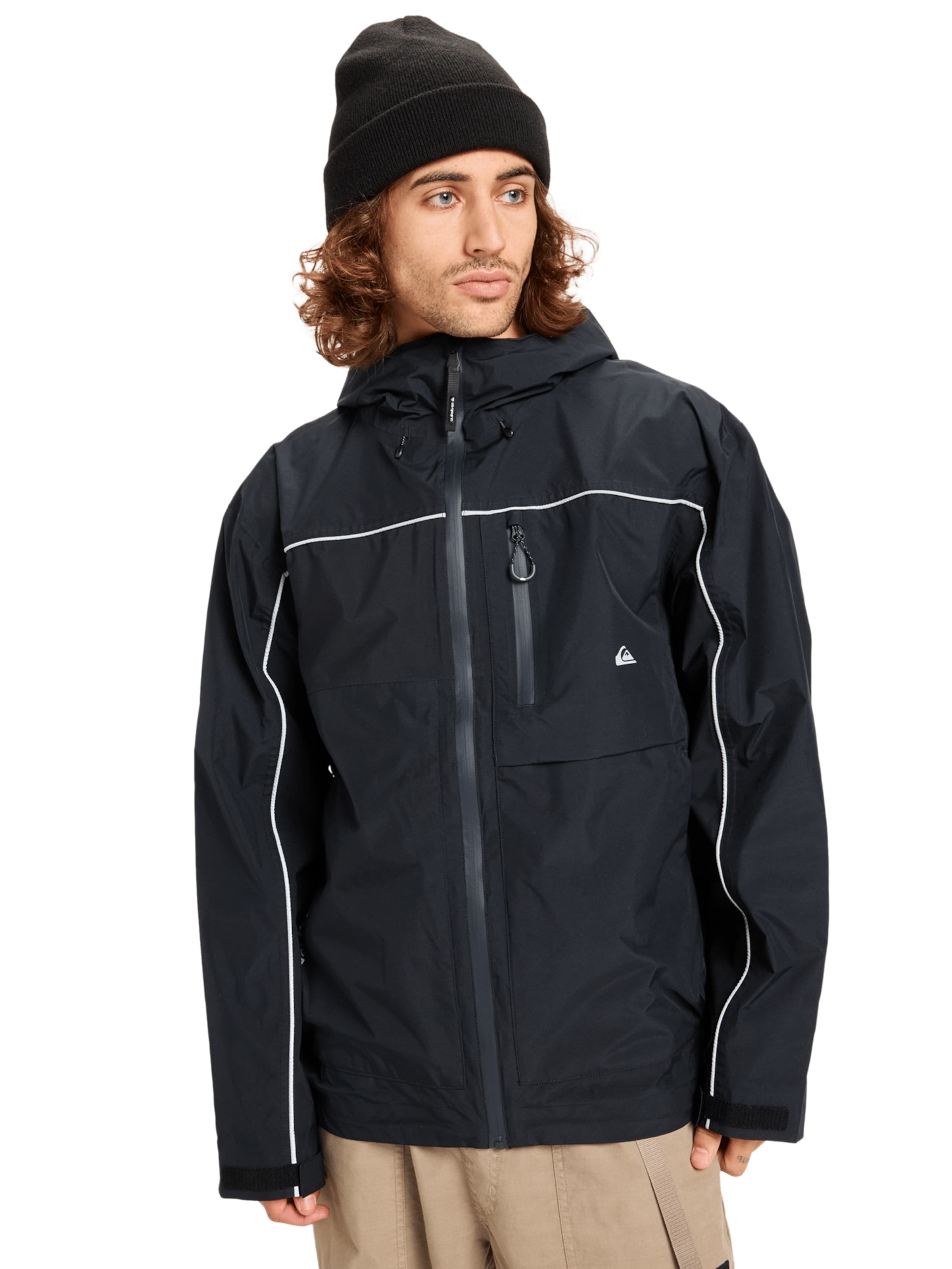 QUIKSILVER Between-Season Jacket 'Full Rig GORE' in Black: front
