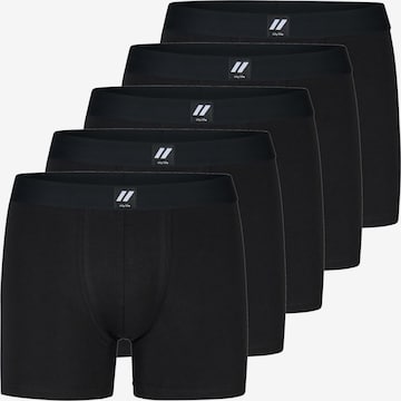 Boxers 'City Life 5-pack men's jersey trunks boxer shorts economy pack M - XXL' City Life en noir : devant