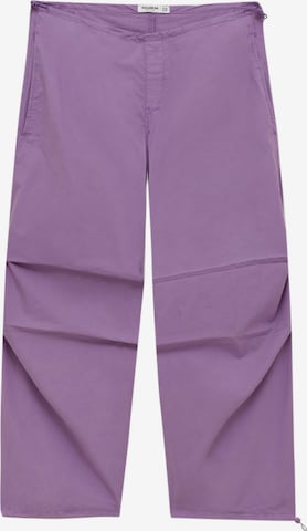 Pull&Bear Pants in Purple: front