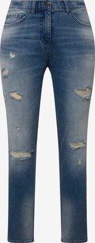 Ulla Popken Regular Jeans in Blauw: voorkant